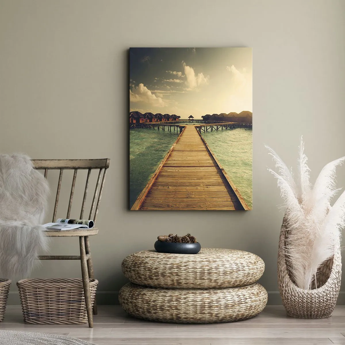Obraz na plátně - Vřelé pozvání - 50x70 cm