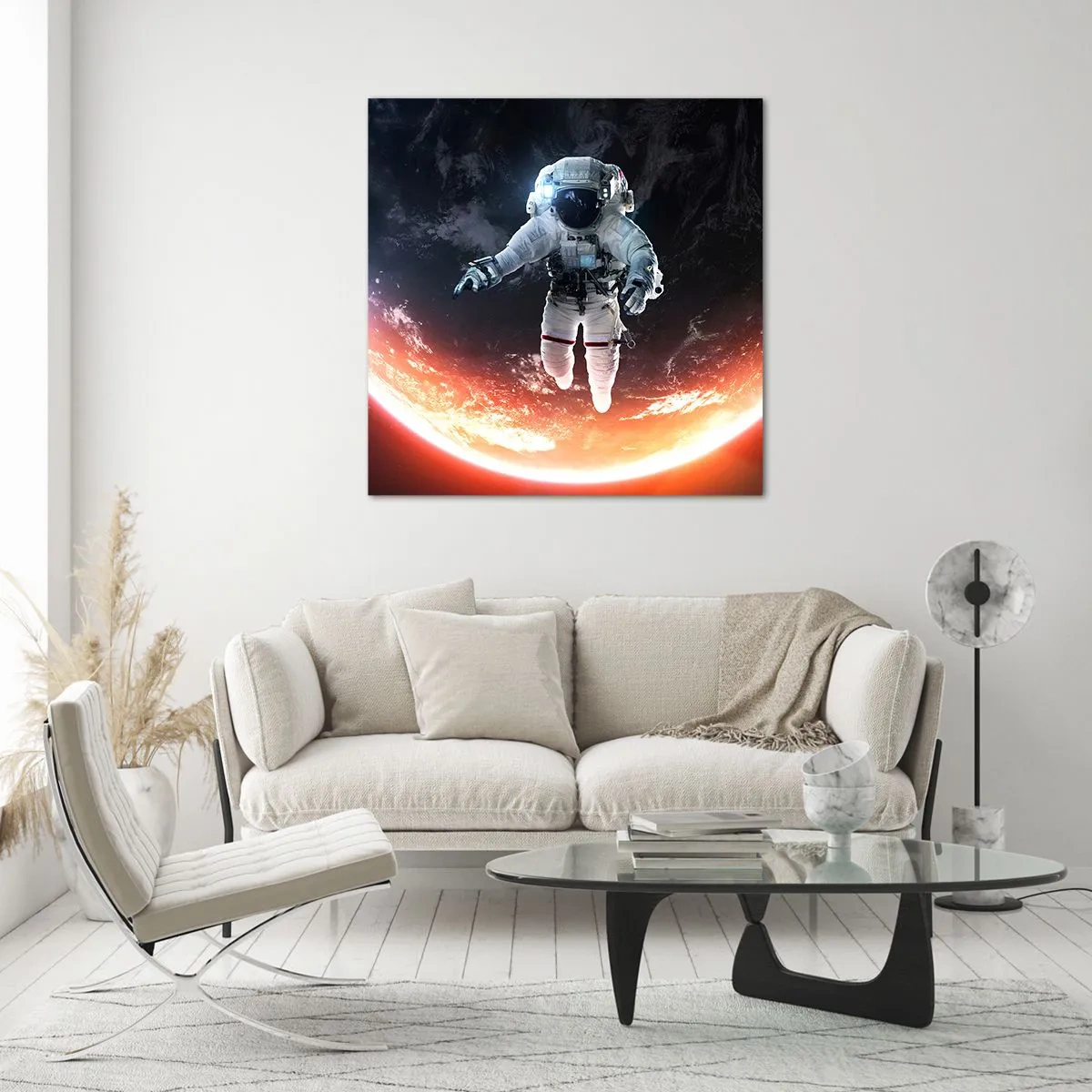 Obraz na skle - Mohu zůstat ještě chvilku? - 60x60 cm