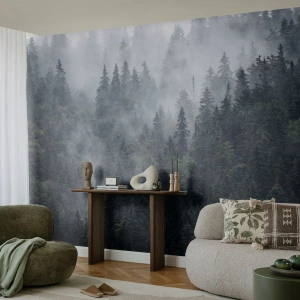 Fototapeta Samolepicí Deluxe Sticker - Lesní svítání - Krajina, Les, Příroda - 100x70 cm