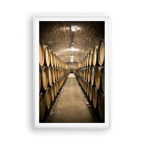 Plakát v bílém rámu - V cihlovém sklepě - 61x91 cm