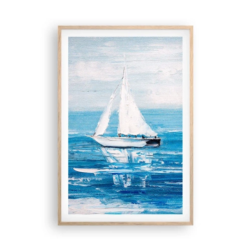 Plakát v rámu světlý dub - S přítelem po boku - 61x91 cm