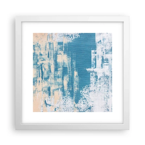 Plakát v bílém rámu - Přes rampouch - 30x30 cm