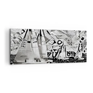 Obraz na plátně - Mezi vlnami - 100x40 cm