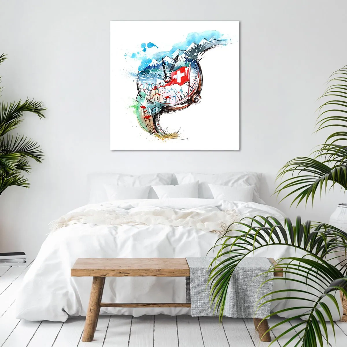 Obraz na plátně - Duch Švýcarska - 70x70 cm