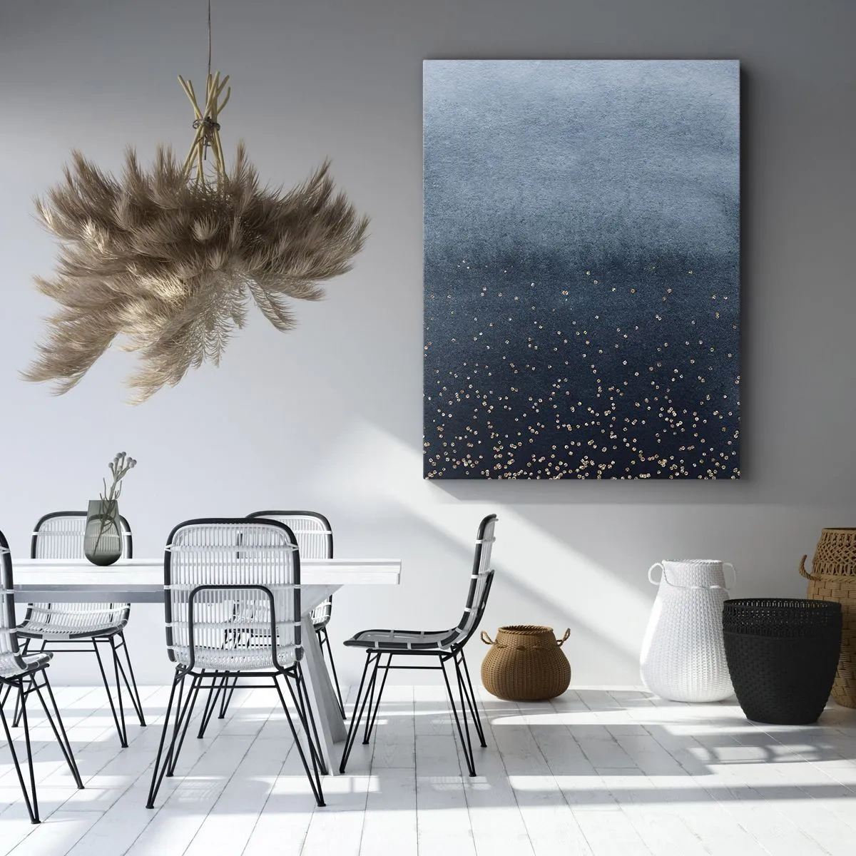 Obraz na plátně - Kompozice – modré fáze - 50x70 cm