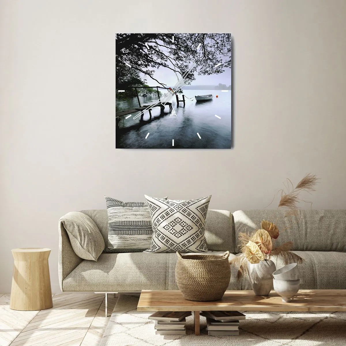 Nástěnné hodiny - Už odpočíváš - 30x30 cm