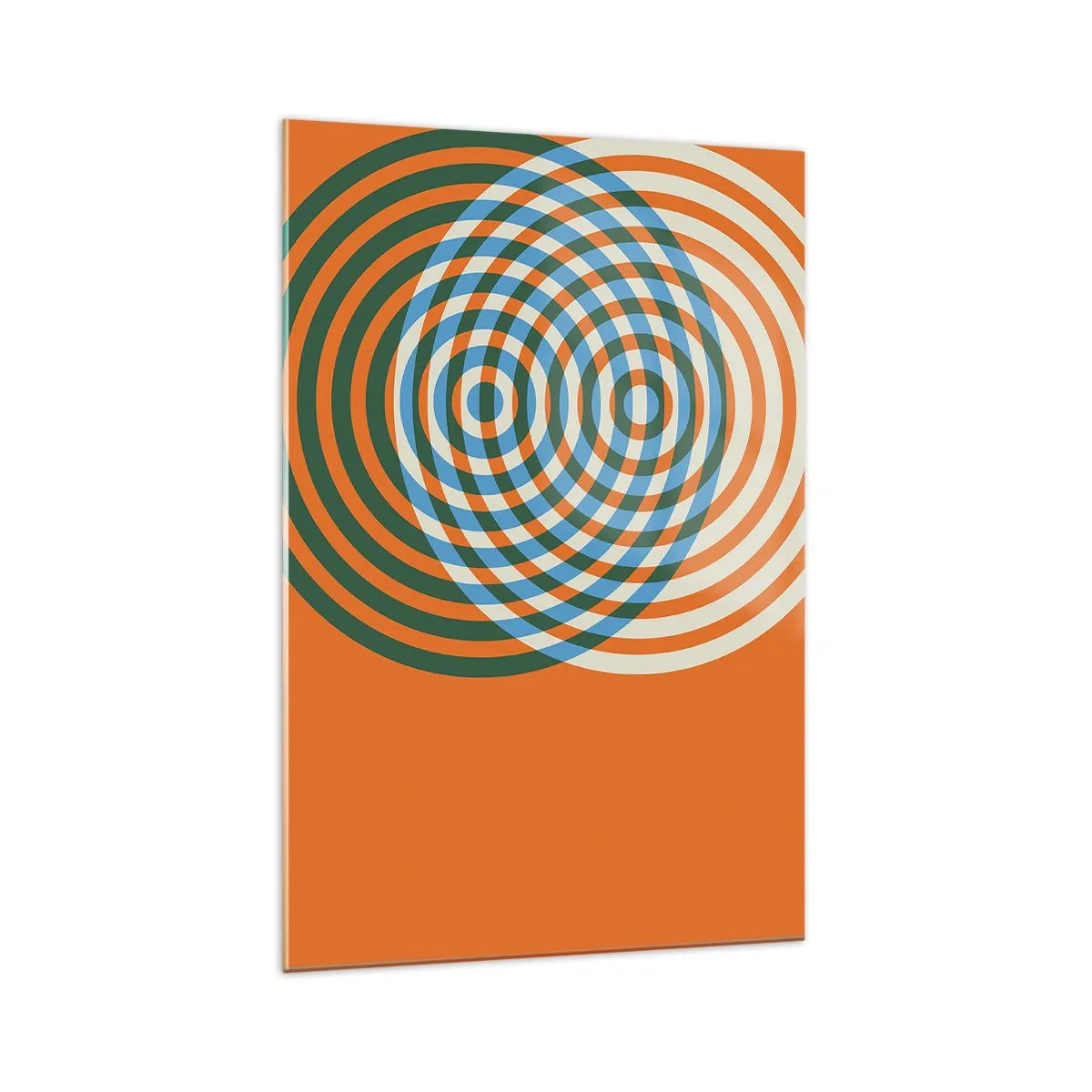 Obraz na skle - Abstraktní kruhová variace - 70x100 cm