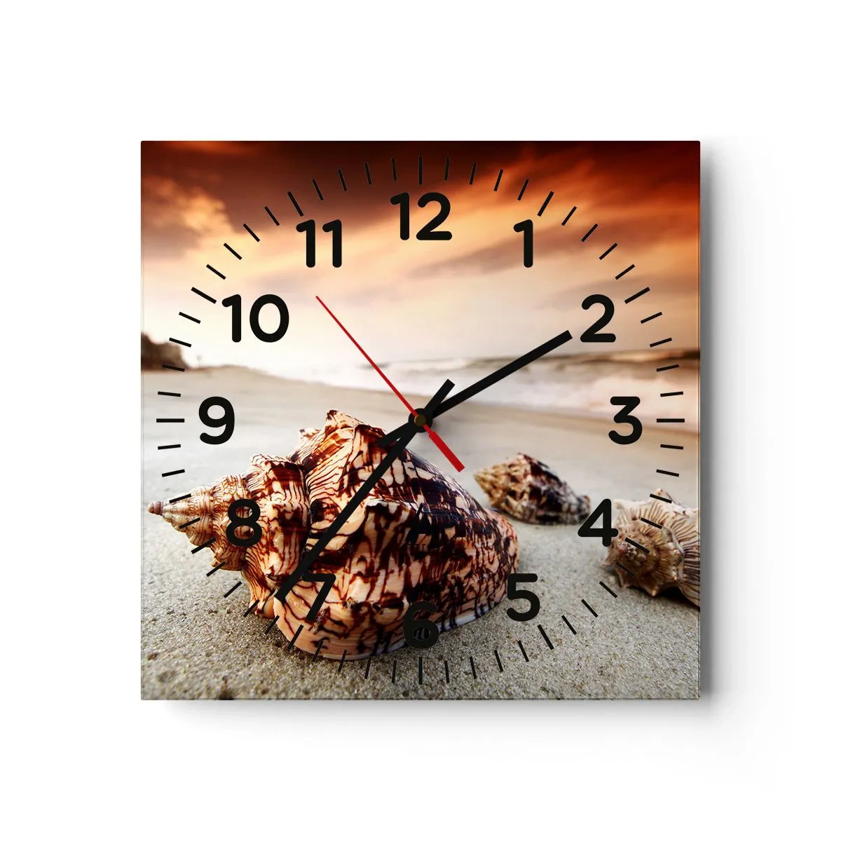 Nástěnné hodiny - Vyvrženci vln - 30x30 cm