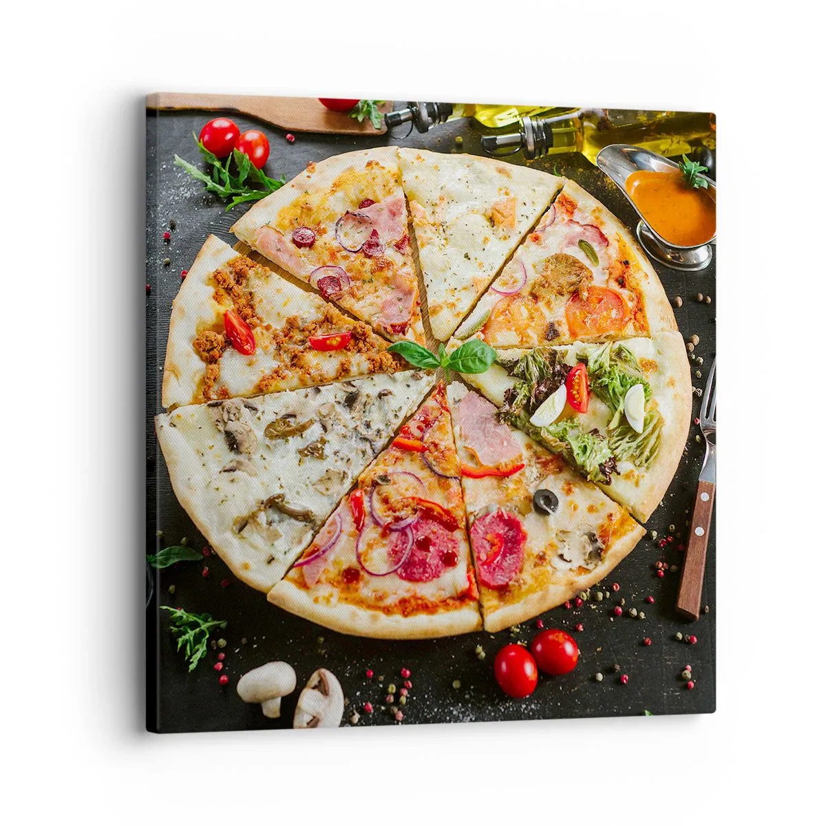 Obraz na plátně - Vějíř chutí - 30x30 cm