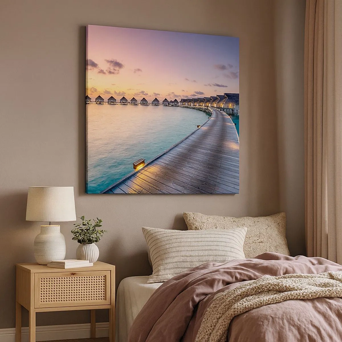 Obraz na plátně - Prázdniny - návrat k pramenům - 30x30 cm