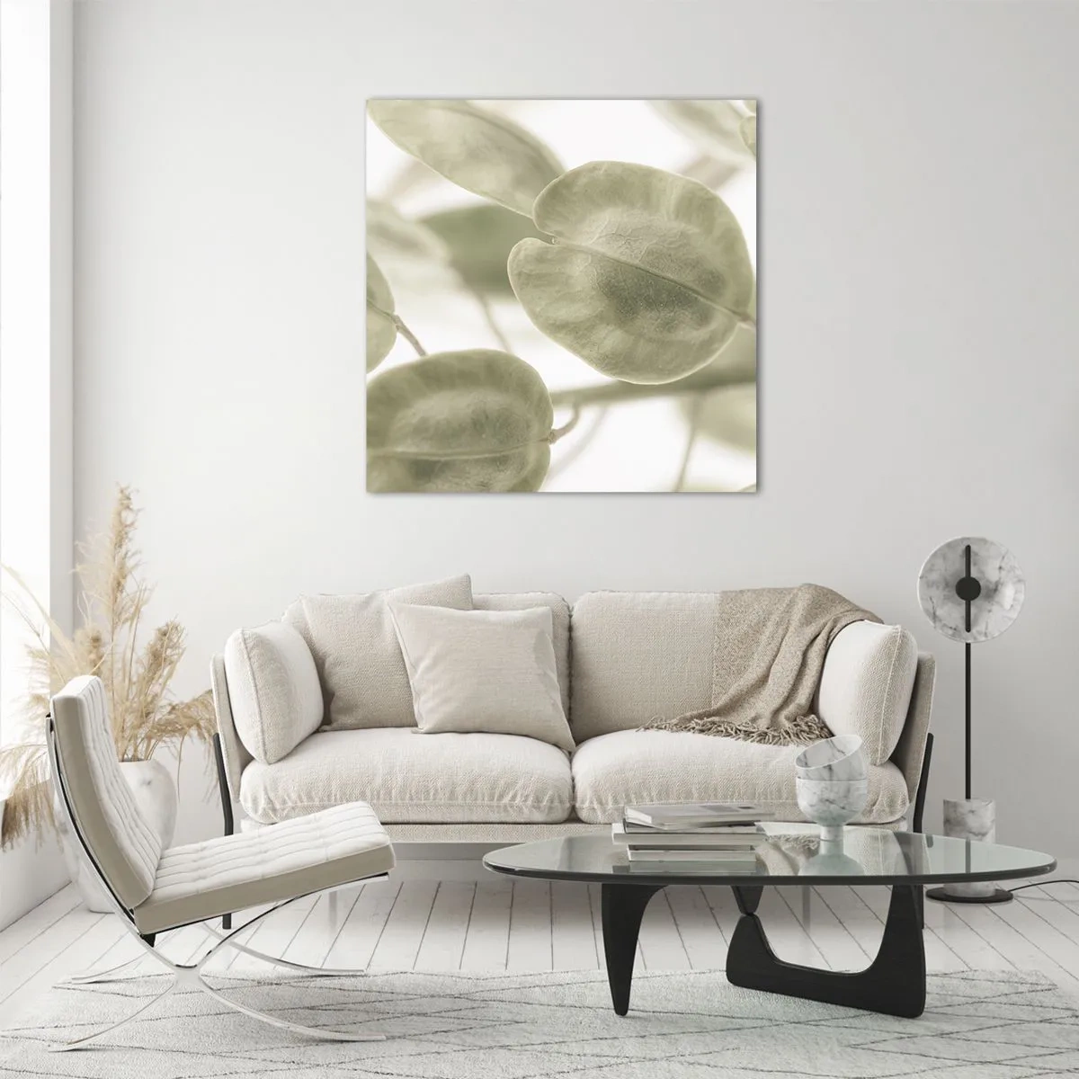 Obraz na skle - Na začátku bylo listí… - 40x40 cm