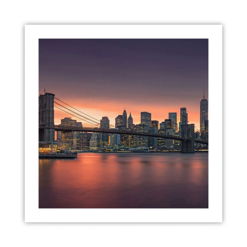 Plakát - Ponořené do liliového ticha - 50x50 cm