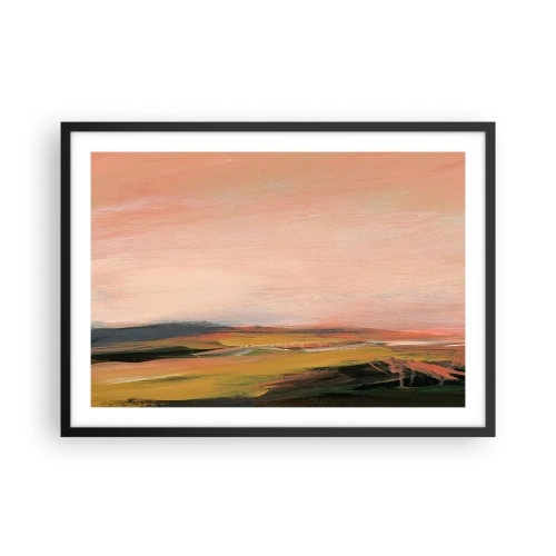 Plakát v černém rámu - V růžových tónech - 70x50 cm