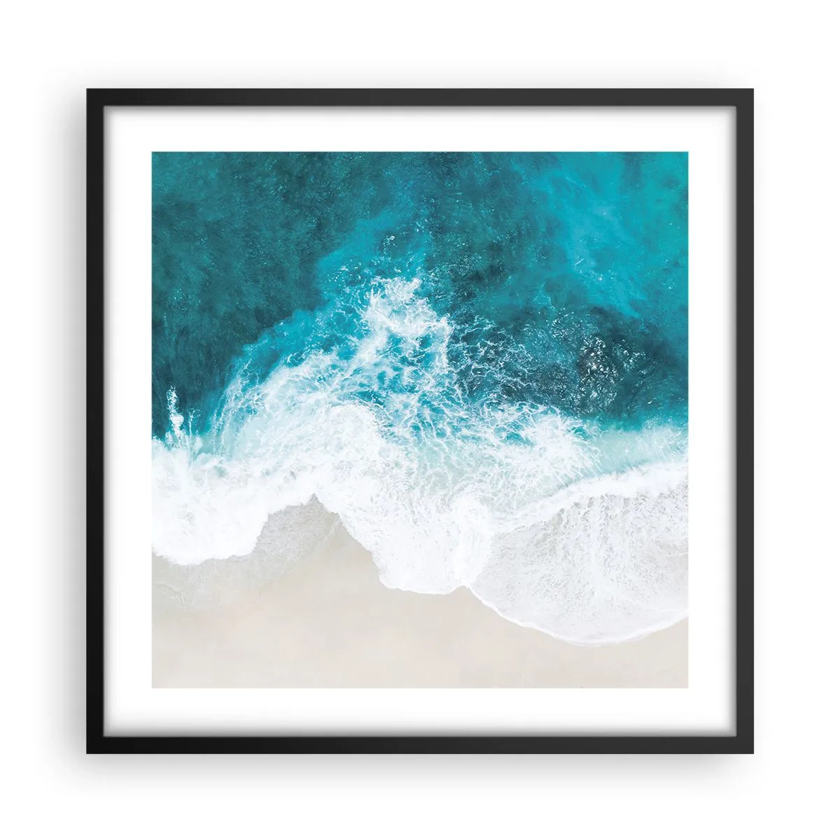 Plakát v černém rámu - Přirozené pohlazení - 50x50 cm