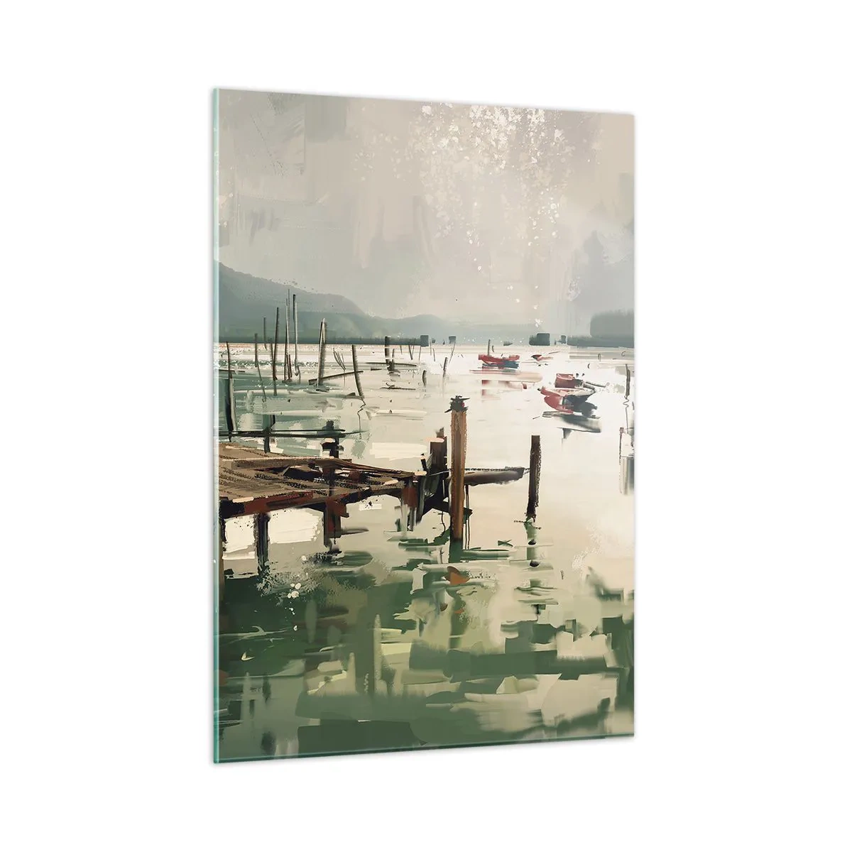 Obraz na skle - Zalité roztaveným měsícem - 50x70 cm