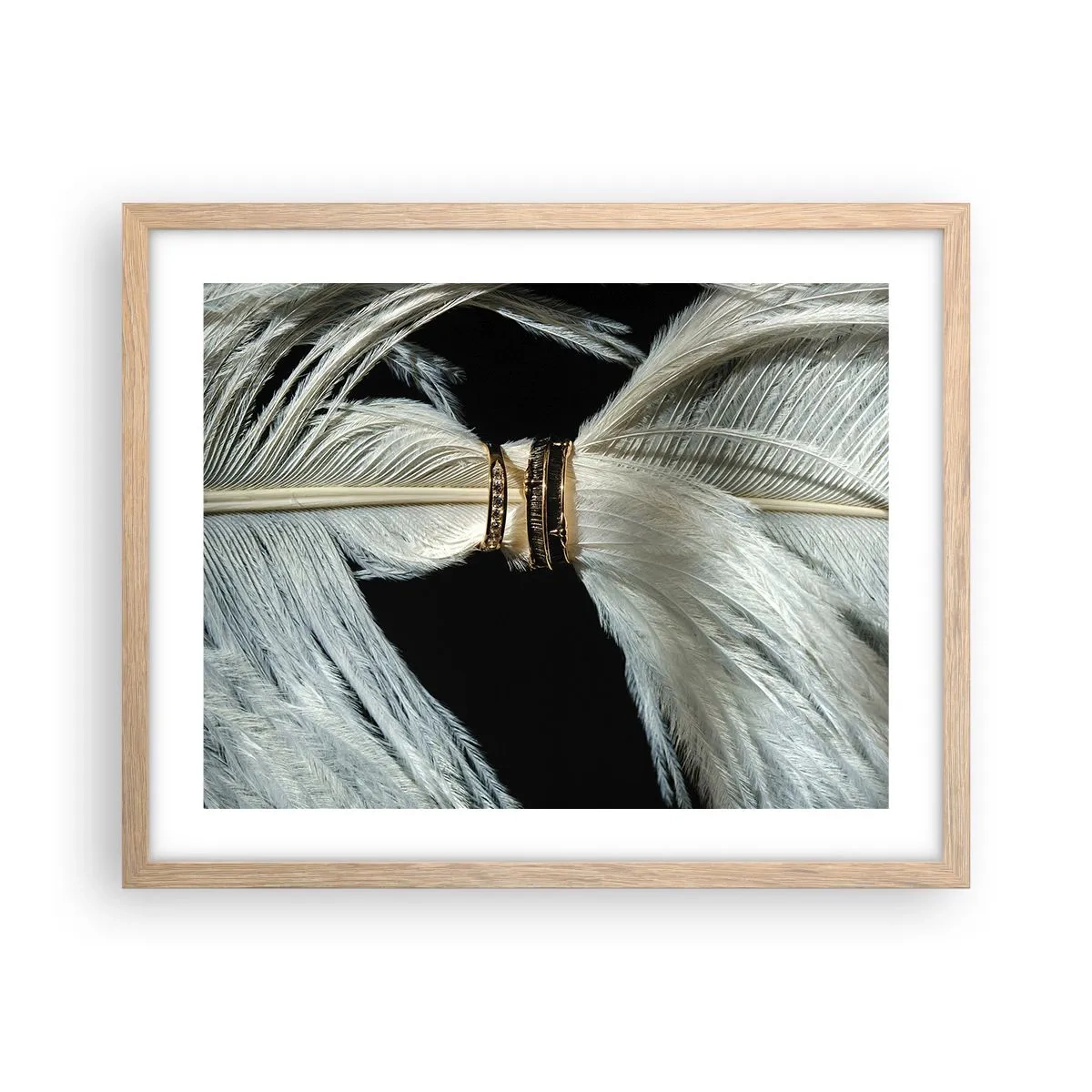 Plakát v rámu světlý dub - …a neopustím tě…. - 50x40 cm