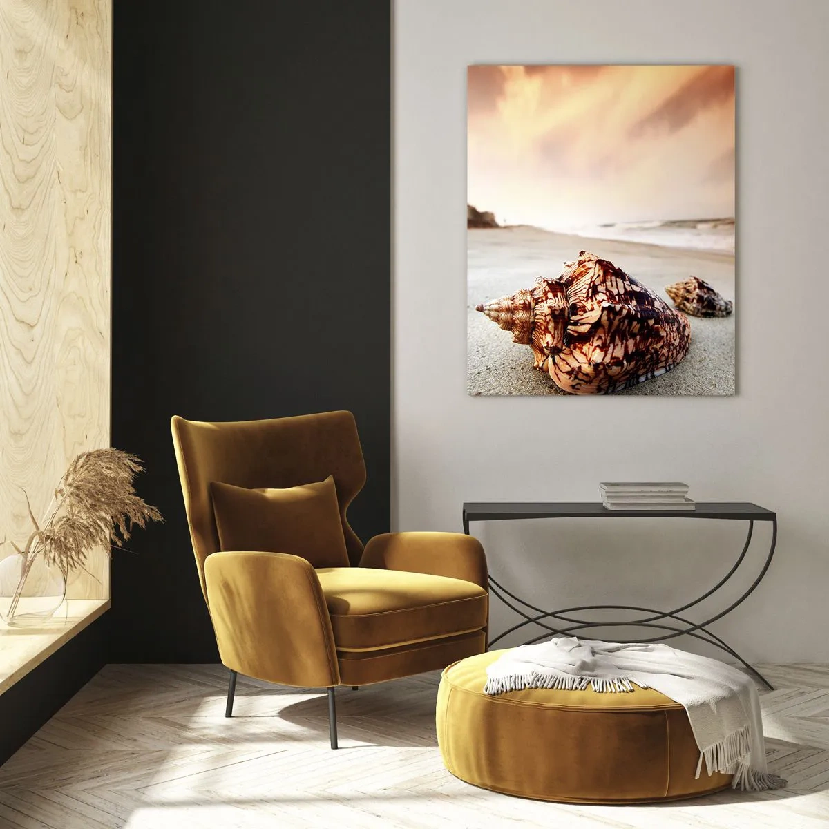 Obraz na skle - Vyvrženci vln - 70x100 cm