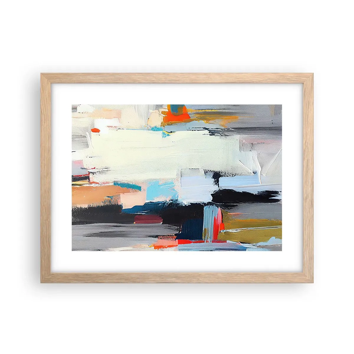 Plakát v rámu světlý dub - Nějaký způsob? - 40x30 cm