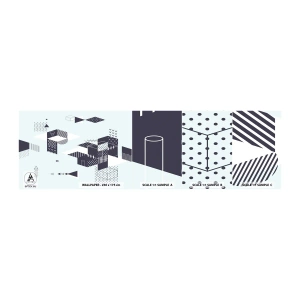 Vzor Fototapety Samolepicí Deluxe Sticker - V duši matematika - Abstrakce, Kus, Moderní vzor - 100x30 cm