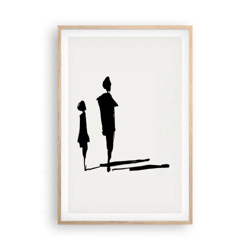 Plakát v rámu světlý dub - Určitě spolu? - 61x91 cm