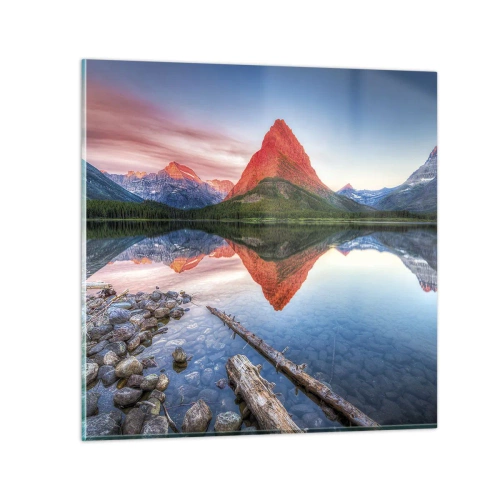 Obraz na skle - Teplo a chlad - 50x50 cm