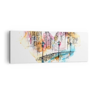 Obraz na plátně - Srdce města - 140x50 cm
