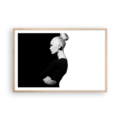 Plakát v rámu světlý dub - Prostě žena - 91x61 cm