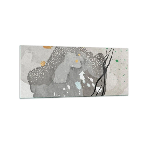 Obraz na skle - Organická kompozice - 120x50 cm