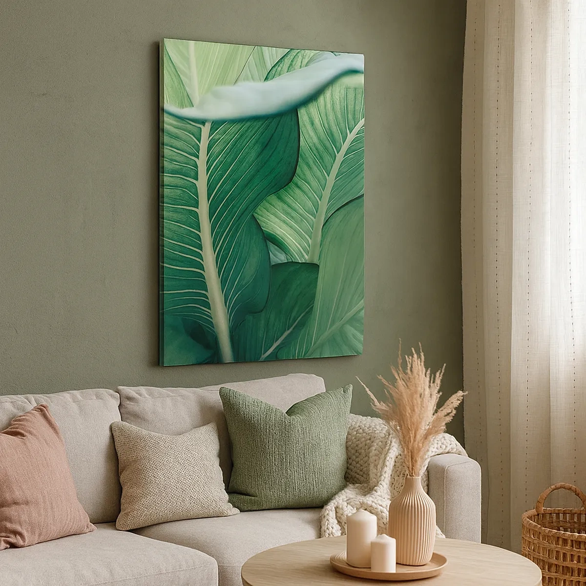 Obraz na plátně - Intenzivně zelený život - 50x70 cm