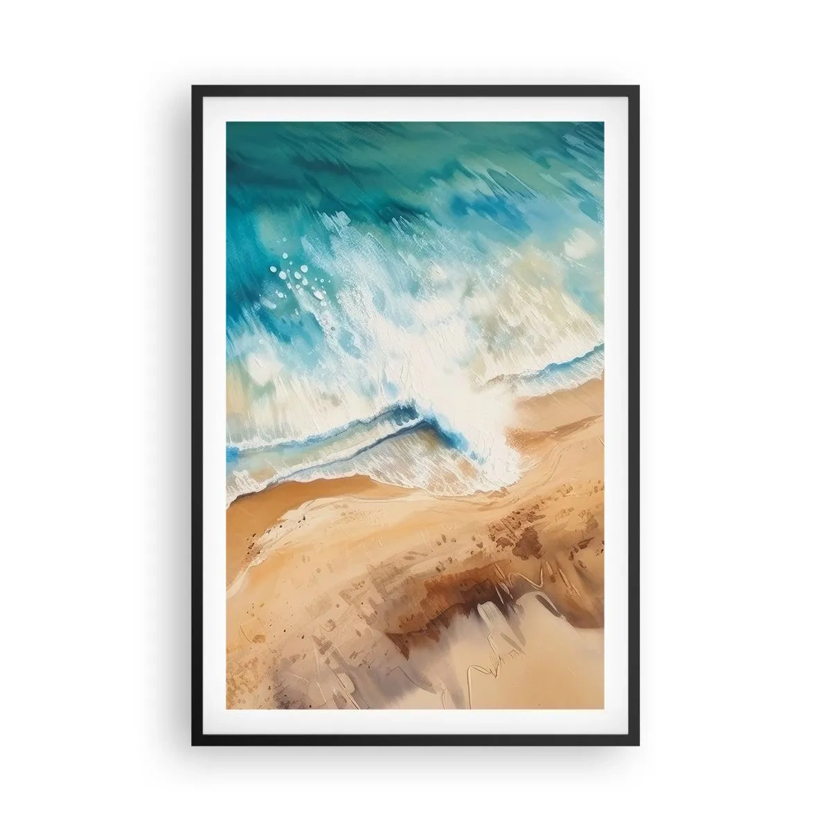 Plakát v černém rámu - Vlna, která se vrací - 61x91 cm