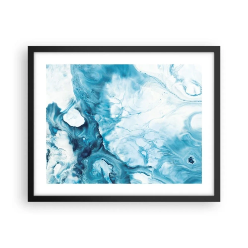 Plakát v černém rámu - Modrý koncert - 50x40 cm