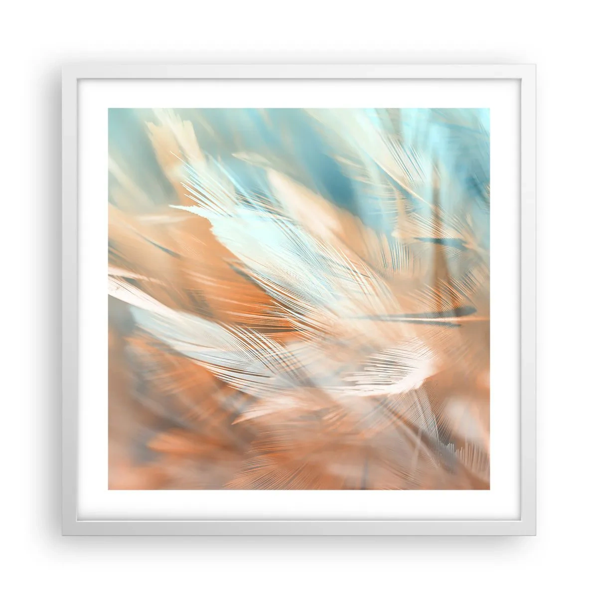 Plakát v bílém rámu - V krajině něhy - 50x50 cm