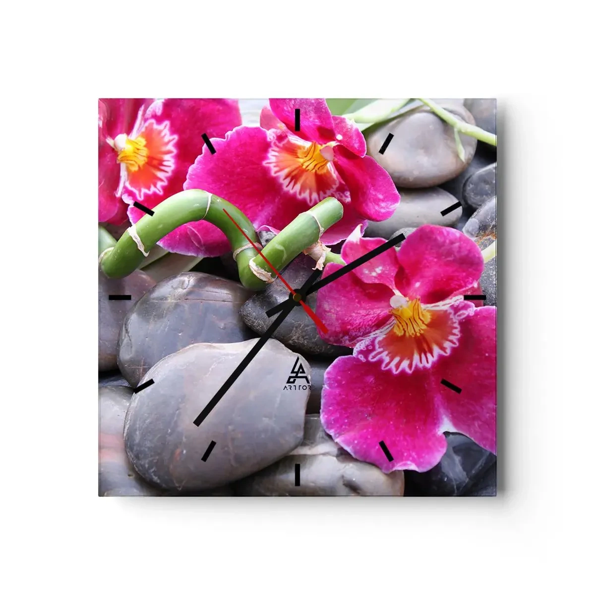 Nástěnné hodiny - Chlad a žár - 40x40 cm