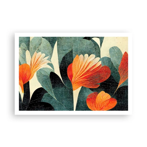 Plakát - Tropické horko a chlad zeleně - 100x70 cm