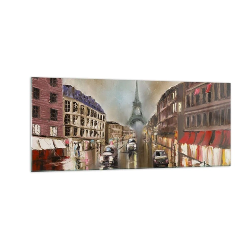 Obraz na skle - Počítá se pouze ona - 100x40 cm