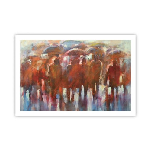 Plakát - Rovnocenní v dešti a mlze - 91x61 cm