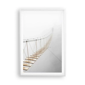 Plakát v bílém rámu - Kam vás zavede? - 61x91 cm