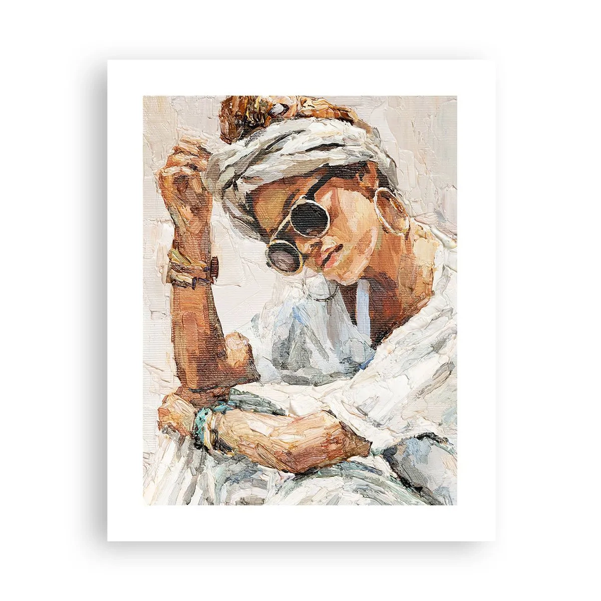 Plakát - Portrét v plném slunci - 40x50 cm