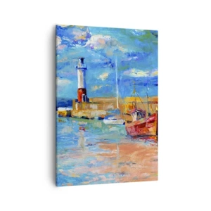 Obraz na plátně - Odpoledne v duhové zátoce - 50x70 cm