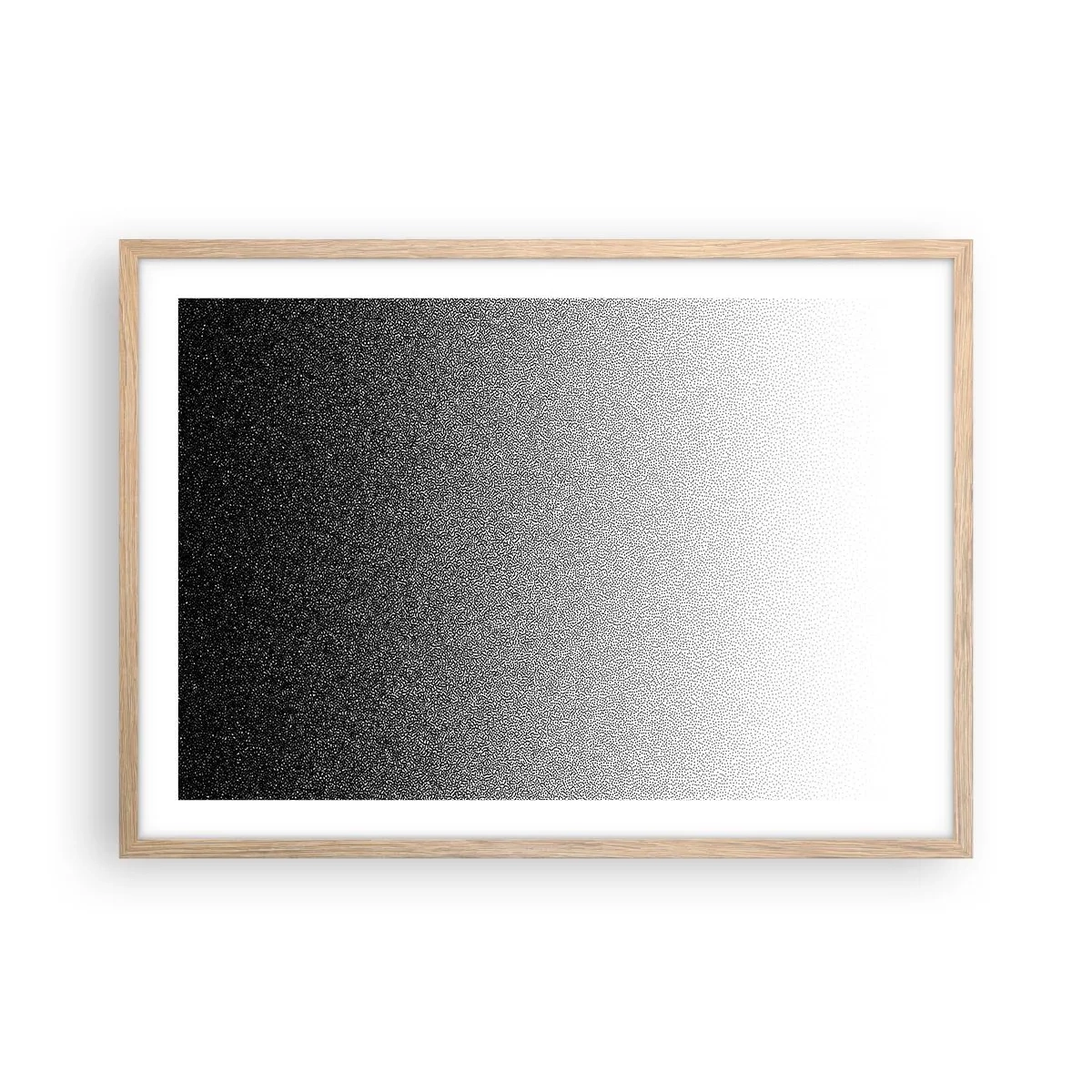 Plakát v rámu světlý dub - Směrem ke světlu - 70x50 cm