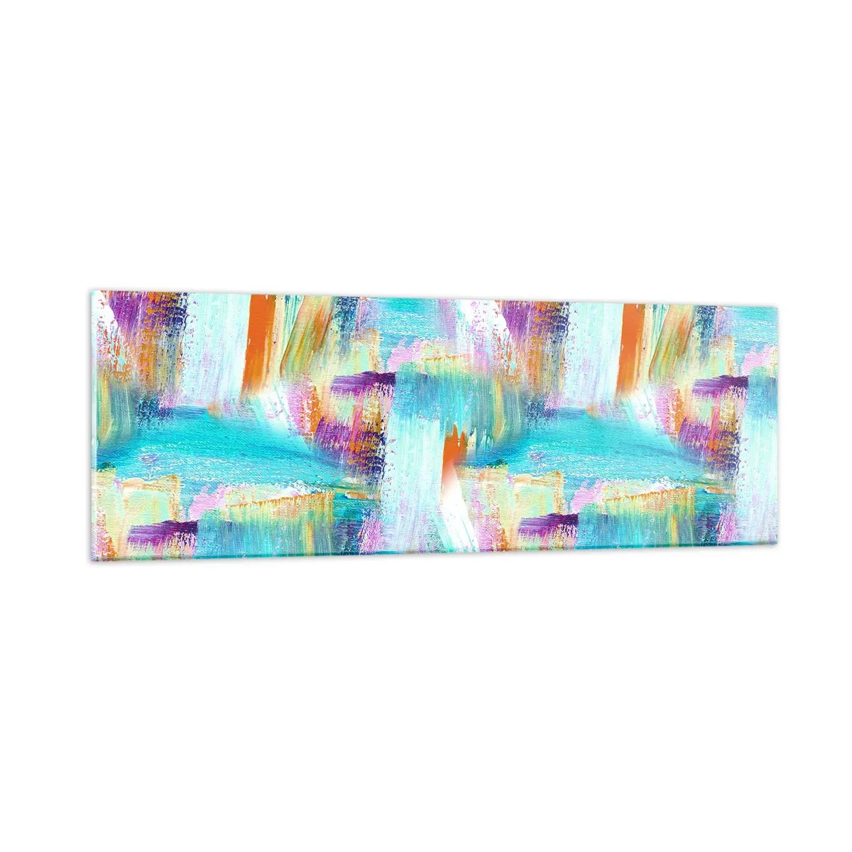 Obraz na skle - Pohodové střídavé cákance - 90x30 cm