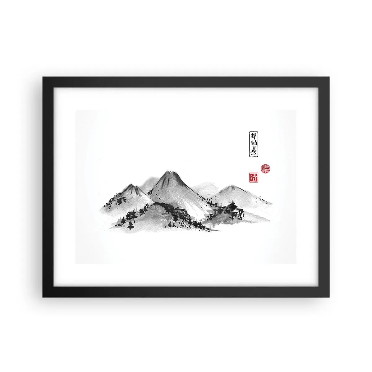 Plakát v černém rámu - Za hranicí vzdálenosti - 40x30 cm