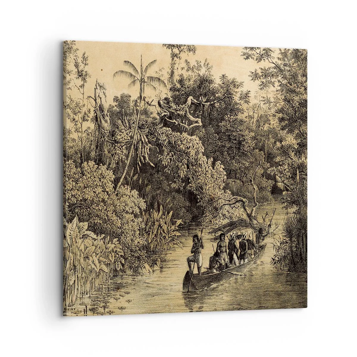 Obraz na plátně - Výlet ke zdroji - 50x50 cm