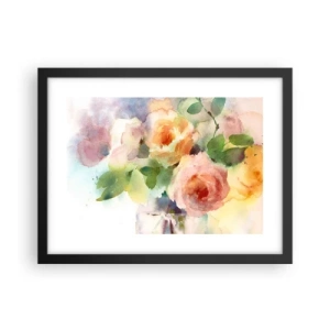 Plakát v černém rámu - Jemné jako akvarel - 40x30 cm
