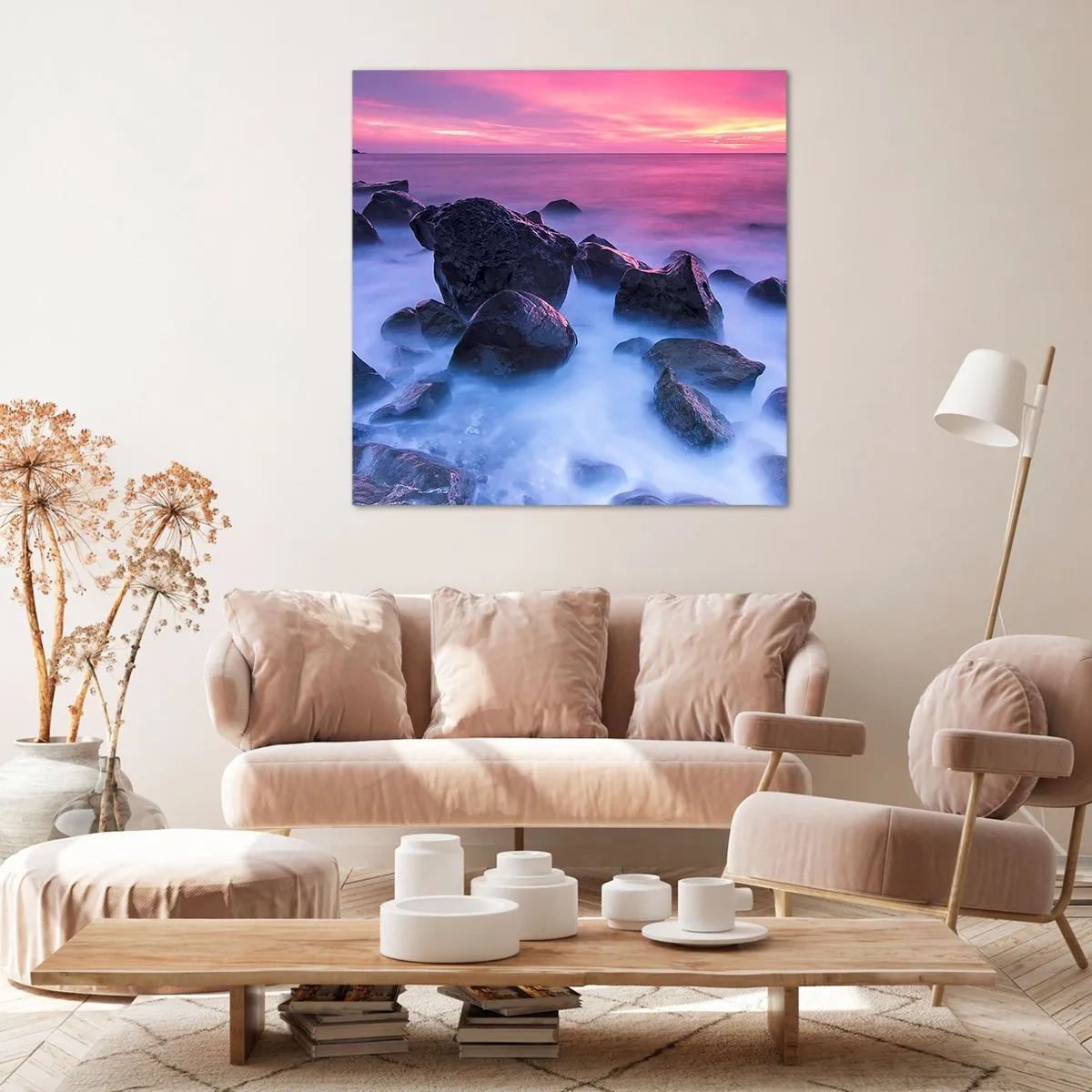 Obraz na plátně - Narozeniny v lesku a v mlze - 70x70 cm