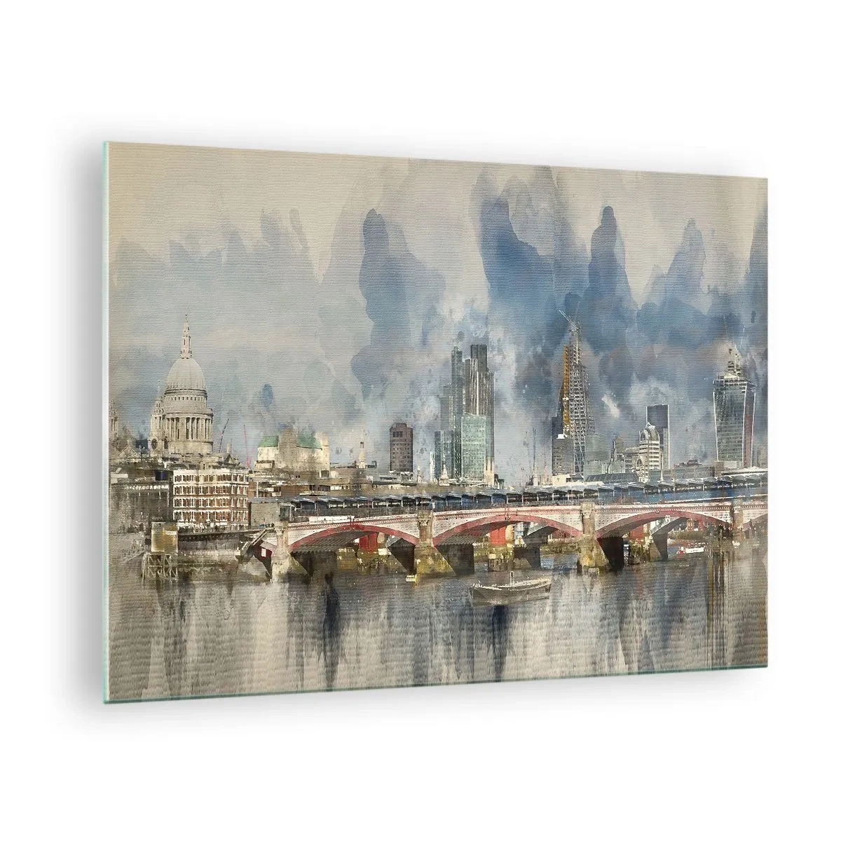 Obraz na skle - Londýn v celé své kráse - 70x50cm - Londýn v celé své kráse - Moderní nástěnná dekorace do obývacího pokoje a ložnice ARTTOR