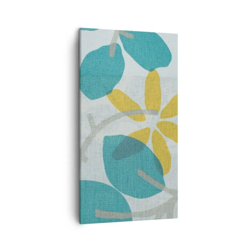 Obraz na plátně - Mezi azurovými listy - 45x80 cm