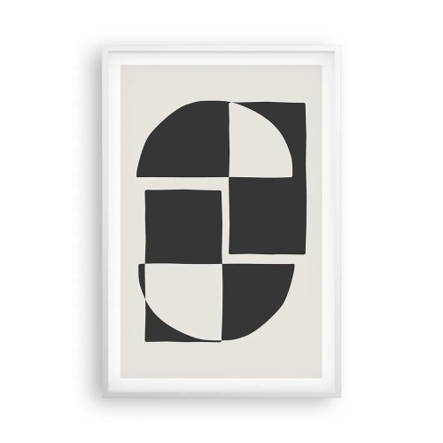 Plakát v bílém rámu - Antitéza – syntéza - 61x91 cm