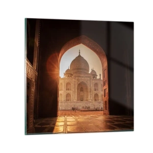 Obraz na skle - Památník nadpozemské lásky - 50x50 cm