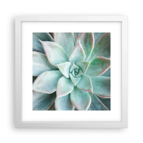 Plakát v bílém rámu - Srdce pouště - 30x30 cm